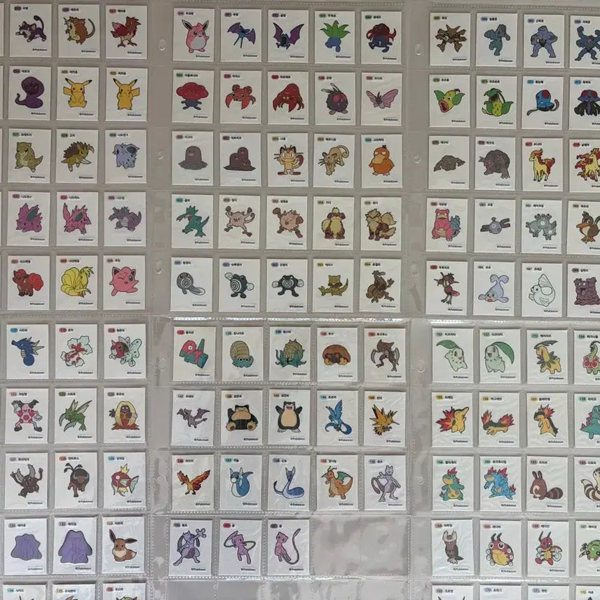 [BUNJANG] Pokemon Stickers Generation 1 &amp; 2 Full Set + Halloween Full Set + Lovely Full Set / 포켓몬 띠부씰 1,2세대 전종+할로윈+러블리