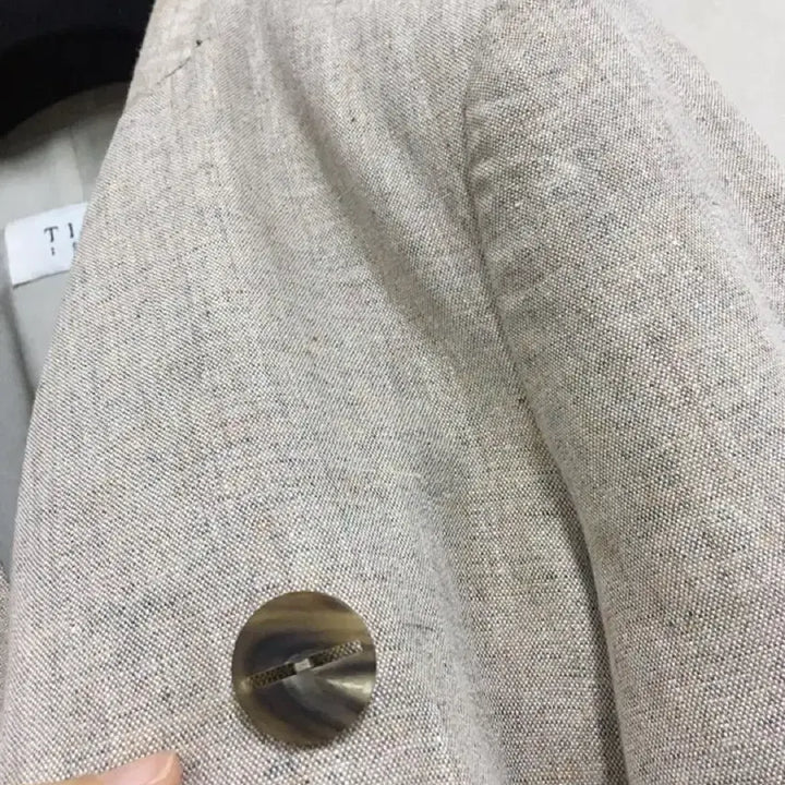 [BUNJANG] TIME (Hansem) Italian Fabric 100% Linen Double-Button Jacket / 한섬 타임 TIME 정품 이태리원단  마100% 린넨 더블 버튼 자켓