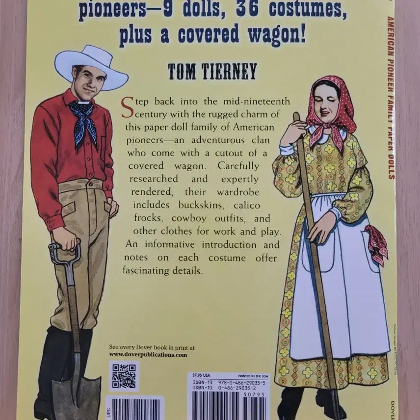 [BUNJANG] Tom Tierney Paper Doll American Pioneer Family Set / 종이 인형 paper doll 미국 개척자 가족