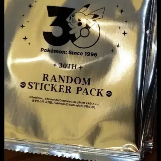 [BUNJANG] Pokemon 30th Anniversary Random Sticker Pack (20 Packs) / 미개봉 새제품 포켓몬 30주년 랜덤 스티커팩 10팩 10만원  택배직거래