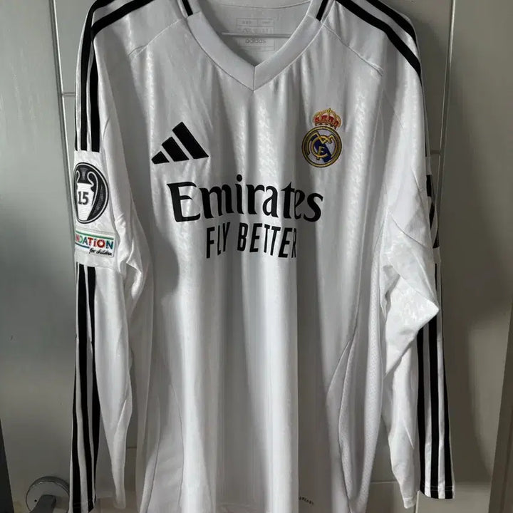 [BUNJANG] Adidas 24-25 Real Madrid Replica Home Long Sleeve Jersey 3XL / 아디다스 24-25 레알마드리드 레플리카 홈 긴팔 유니폼 롱슬리브 3XL