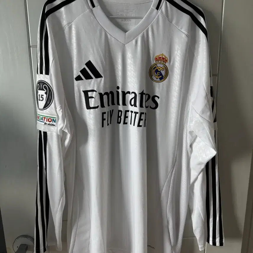 [BUNJANG] Adidas 24-25 Real Madrid Replica Home Long Sleeve Jersey 3XL / 아디다스 24-25 레알마드리드 레플리카 홈 긴팔 유니폼 롱슬리브 3XL