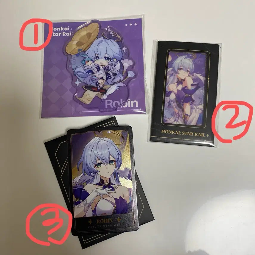 [BUNJANG] Honkai: Star Rail 2024 HoyoLand Robin Acrylic Stand &amp; Photocard Set / 붕스 2024 호요랜드 로빈 아크릴 스탠드, 포토카드 판매