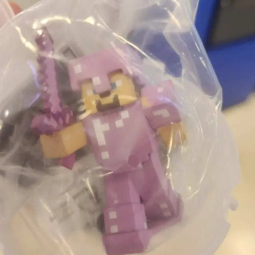 [BUNJANG] Minecraft Steve Netherite Figure / 마크 마인크래프트 가챠 스티브