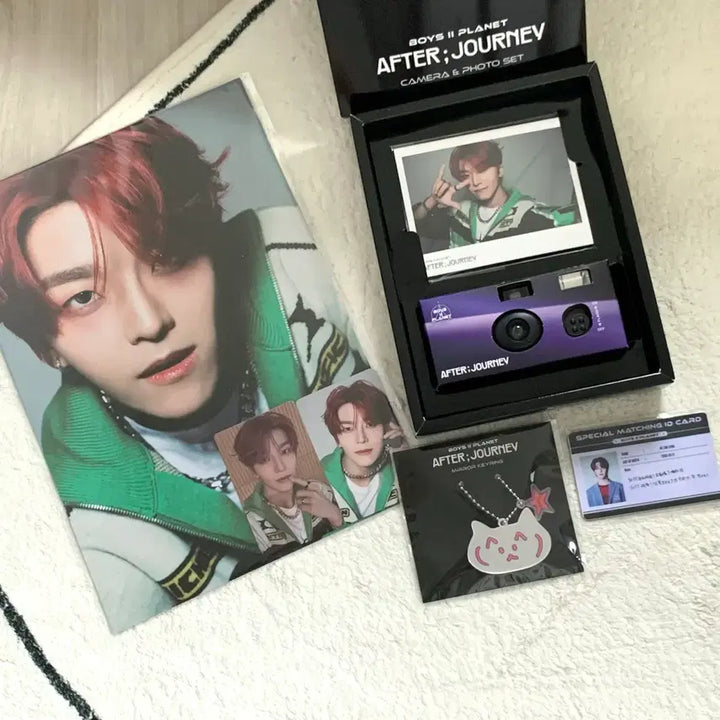 [BUNJANG] Aldi One Cinnamoroll Archive Exhibition Bundle Set (Camera, Photo Set, Photocard, Keyring, ID Card) / 알디원 씬롱 보플 전시회 굿즈 일괄(카메라+포토세트+포카+키링+아이디카드