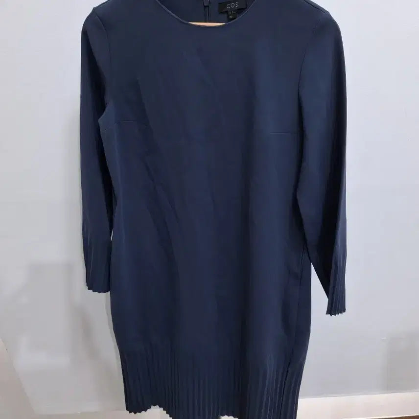[BUNJANG] COS Navy Pleated Long Dress / COS 원피스 네이비