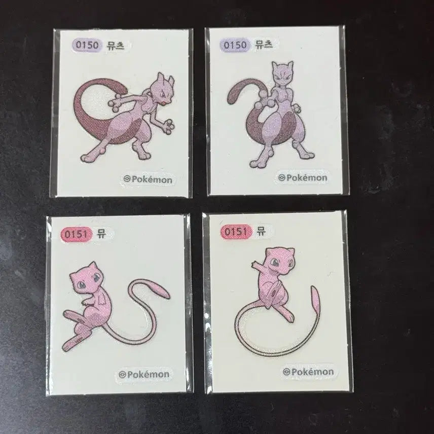 [BUNJANG] Pokemon Generation 2 Mew, Mewtwo Sticker / 포켓몬 2세대 뮤 뮤츠 띠부씰 판매합니다