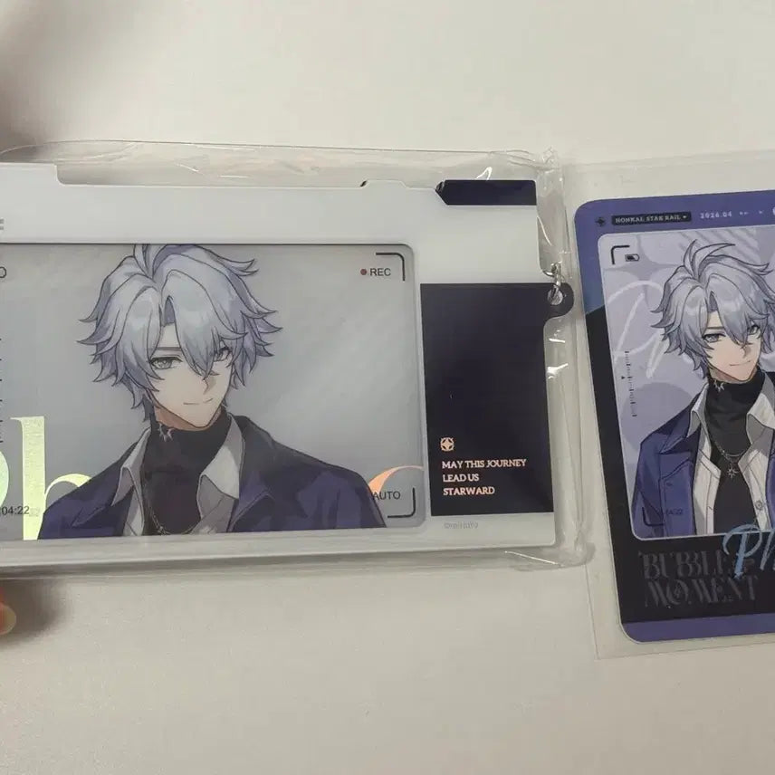 [BUNJANG] Honkai: Star Rail x Gong Cha Bronya Acrylic Keychain + Photocard / 붕괴스타레일 공차 파이논 아크릴 키링 + 포카  카드 콜라보