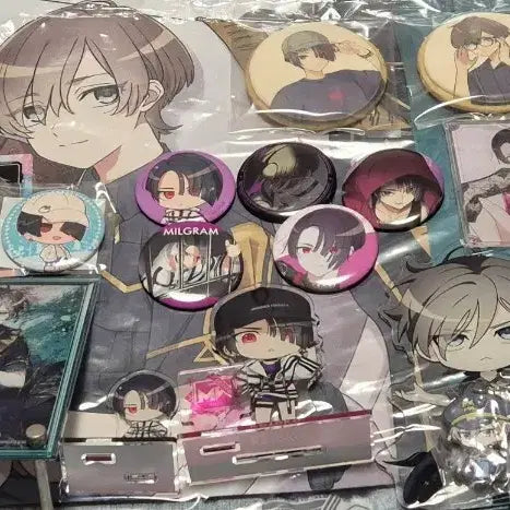 [BUNJANG] Millgram Kotoko S Acrylic Stand, Keychain, Badge Bundle Set / 밀그램 코토코 에스 아크릴 등 일괄 판매