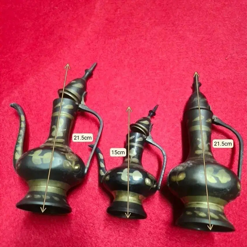 [SOLD OUT] 중동.인도풍 엔틱 황동 주전자 (아프타바) 3개 세트