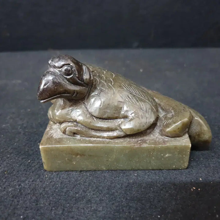 [BUNJANG] Excavated Spring and Autumn Period Huatian Jade Seal / (수원만물)출토 춘추시기 화전옥 옥새