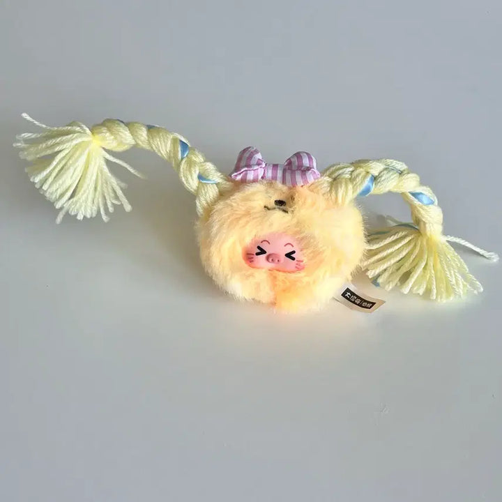 [BUNJANG] Babysree Bath Hair Salon Piggy Pigtail Hair Accessory / 베이비쓰리 베쓰 헤어샵 헤어살롱 _양갈래노랑이