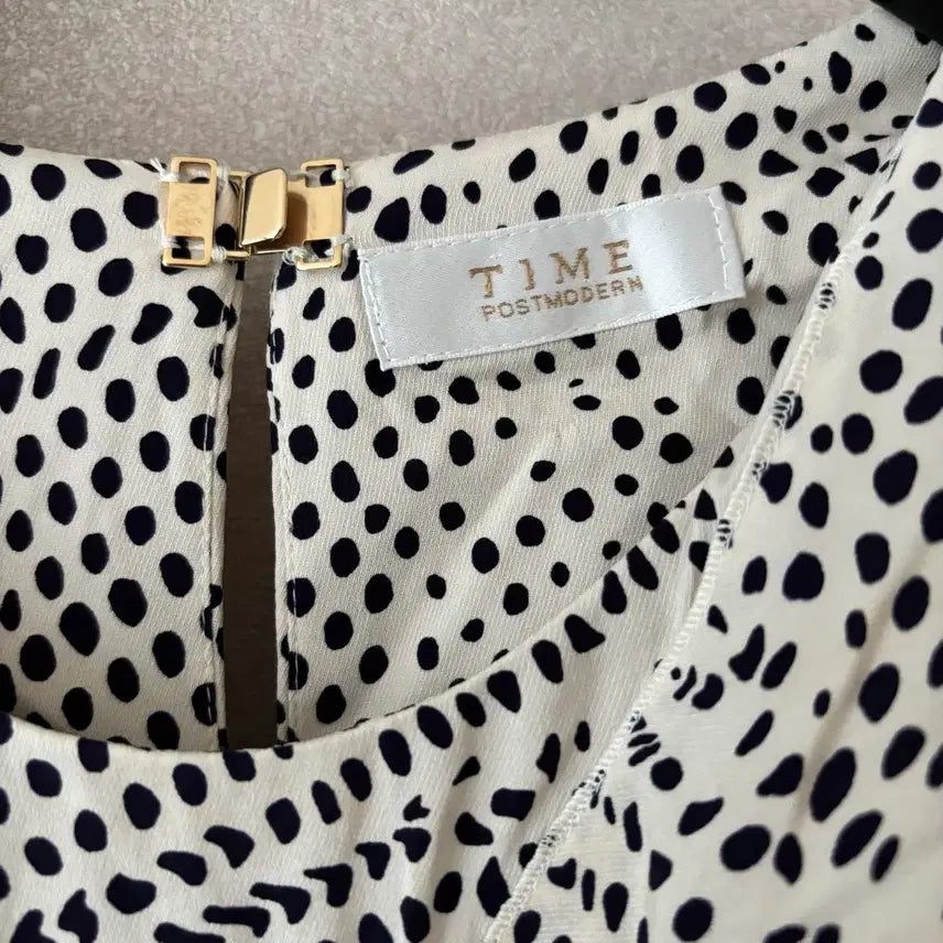 [BUNJANG] Time Dot Pattern Dress Size 44 / Time 타임 도트 원피스 44사이즈