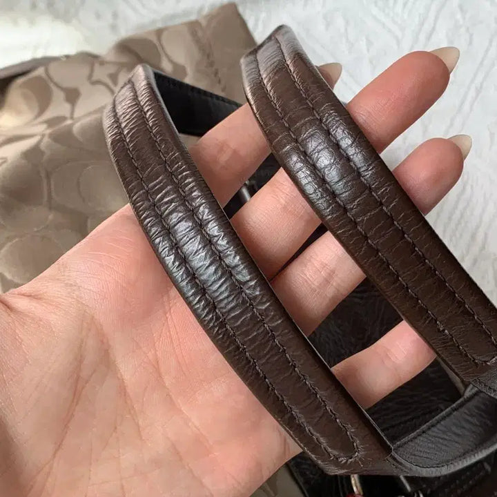 [BUNJANG] Coach Ashley Latte Gal Shoulder Bag / Coach 브라운 애슐리 라떼갸루 숄더백