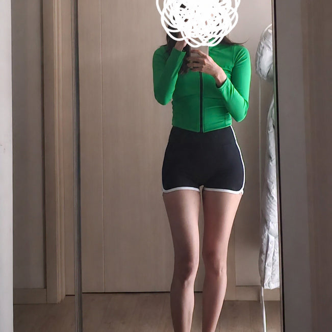 [BUNJANG] Zip-up Hoodie and Shorts Set / [착용샷] 집업+숏팬츠 세트