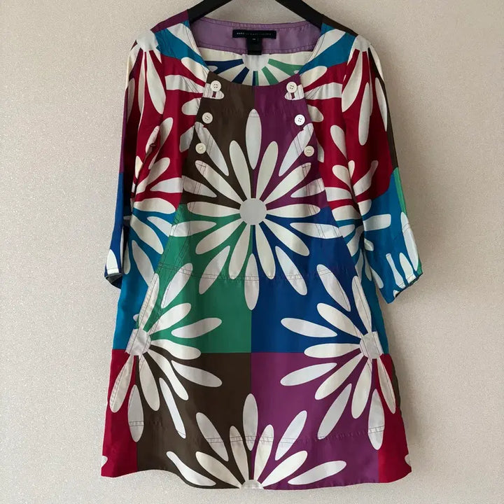 [BUNJANG] Marc by Marc Jacobs Silk Flower Tunic XS / Marc by Marc Jacobs 마크제이콥스 실크 플라워 튜닉