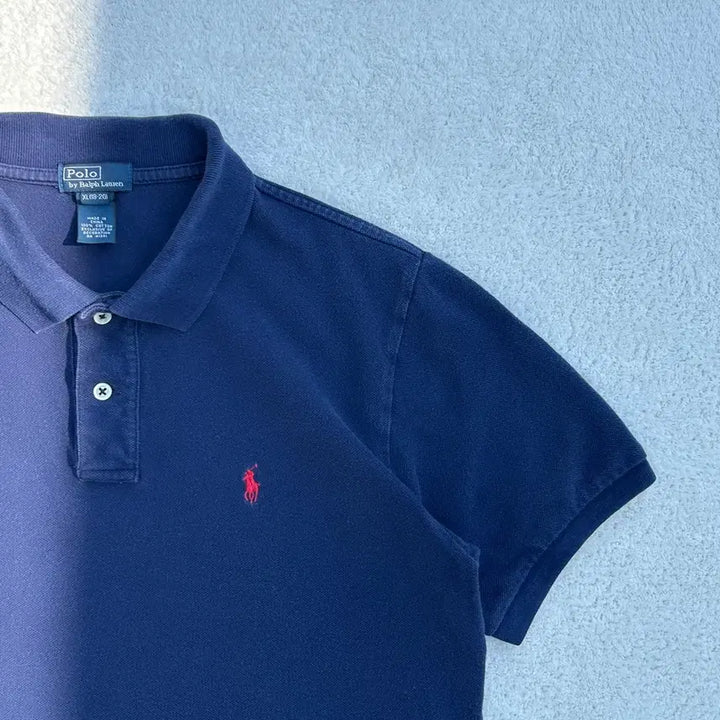 [BUNJANG] Polo Ralph Lauren Navy Short Sleeve Polo Shirt XL / 폴로 랄프로렌 네이비 반팔 카라티