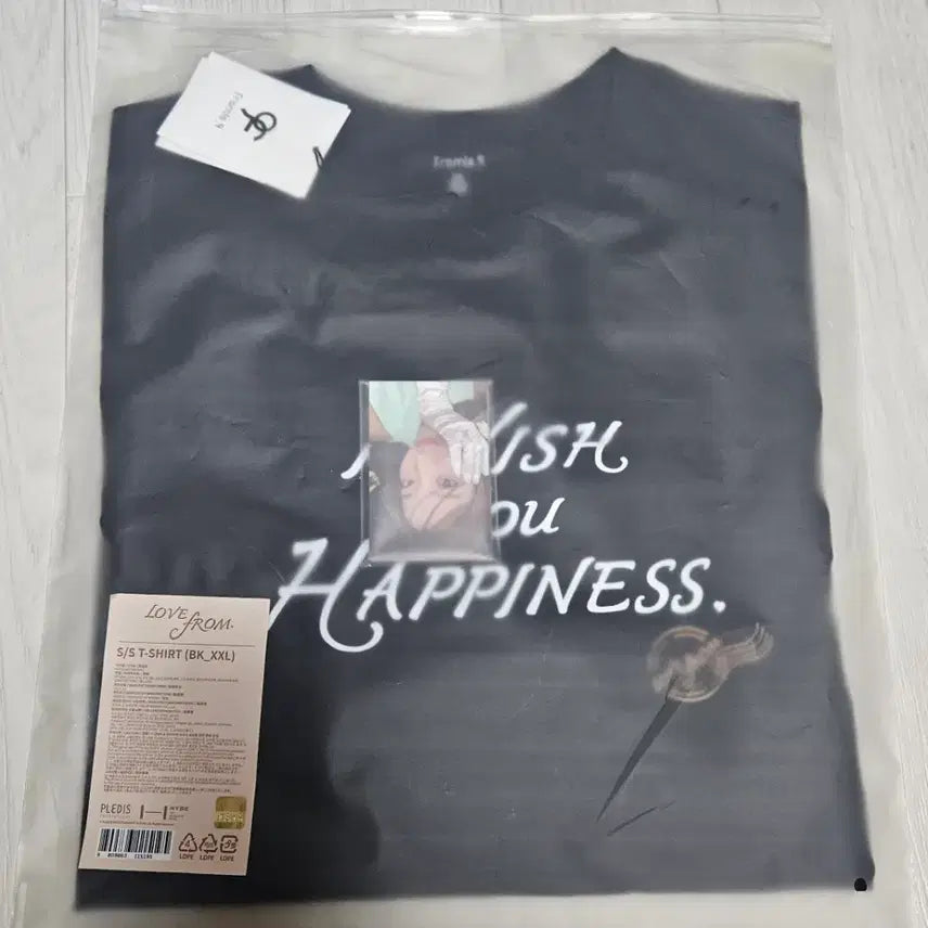 [BUNJANG] fromis_9 LOVE FROM S/S T-Shirt Black XXL / 프로미스나인 LOVE FROM (러브프롬) S/S T-SHIRT(티셔츠)