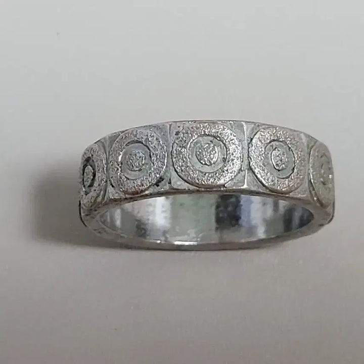 [BUNJANG] Vintage Concentric Circle Pattern Munich Bronze Alloy Ring / 빈티지 동심원문  무닉 동제 합금 반지