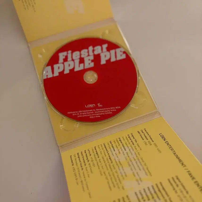 [SOLD OUT] [BUNJANG] Fiestar Apple Pie Autographed Promotional CD / [친필사인반] 피에스타(Fiestar) - APPLE PIE CD
