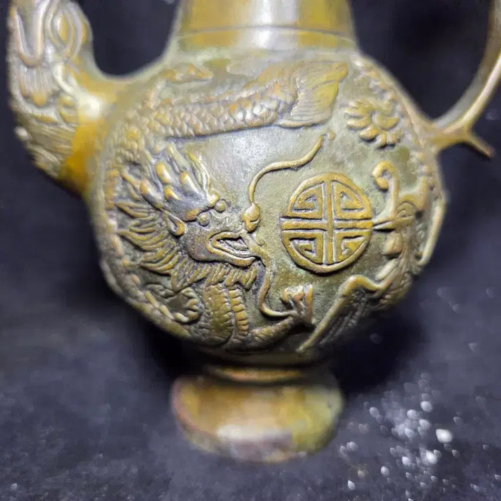[BUNJANG] Antique Brass Dragon Teapot / 용 모양 동 주전자  (무료배송)