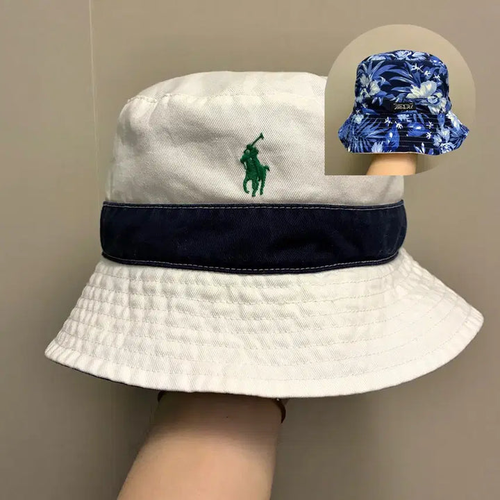 [BUNJANG] Polo Ralph Lauren Reversible Bucket Hat / (S~M)POLO 폴로랄프로렌 리버시블 양면 버킷햇 벙거지모자