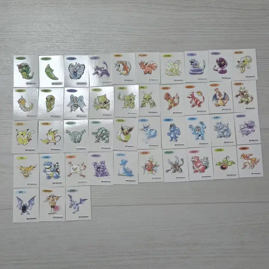 [BUNJANG] Pokemon 30th Anniversary Bread Sticker Bundle Set (21 Types) / 포켓몬스터 30주년 띠부띠부씰스티커 43종 교환또는 판매