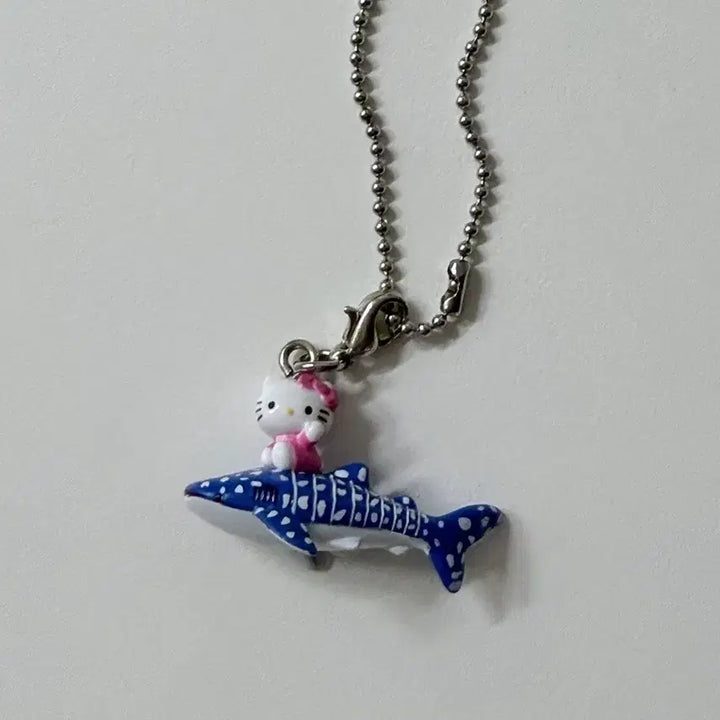 [BUNJANG] Dolphin Kitty Classic Kitty Strap Keychain / 돌고래키티 고전키티 키티스트랩 키티키링