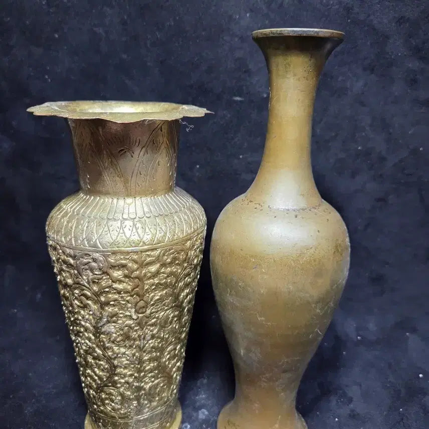 [BUNJANG] Brass Vase Set (2 pcs) / 동 화병  (무료배송)