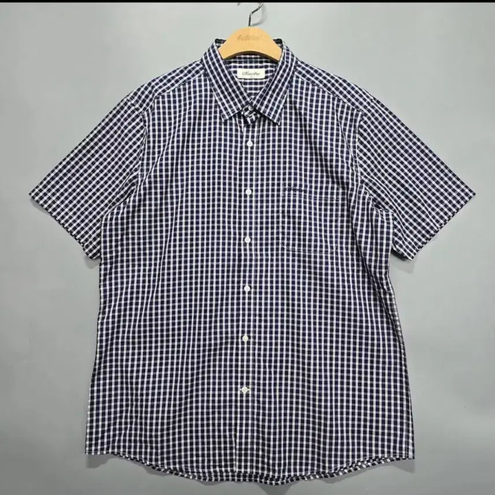 [SOLD OUT] 마에스트로 체크 반팔 셔츠