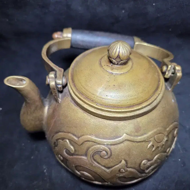 [BUNJANG] Heavy Brass Teapot with Dragon Motif / 주전자 (동) 묵직합니다