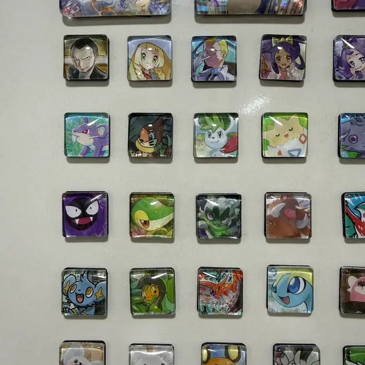 [BUNJANG] Pokemon Card Illustration Magnet Set / 포켓몬스터 포켓몬 카드 마그넷 냉장고 자석 제작