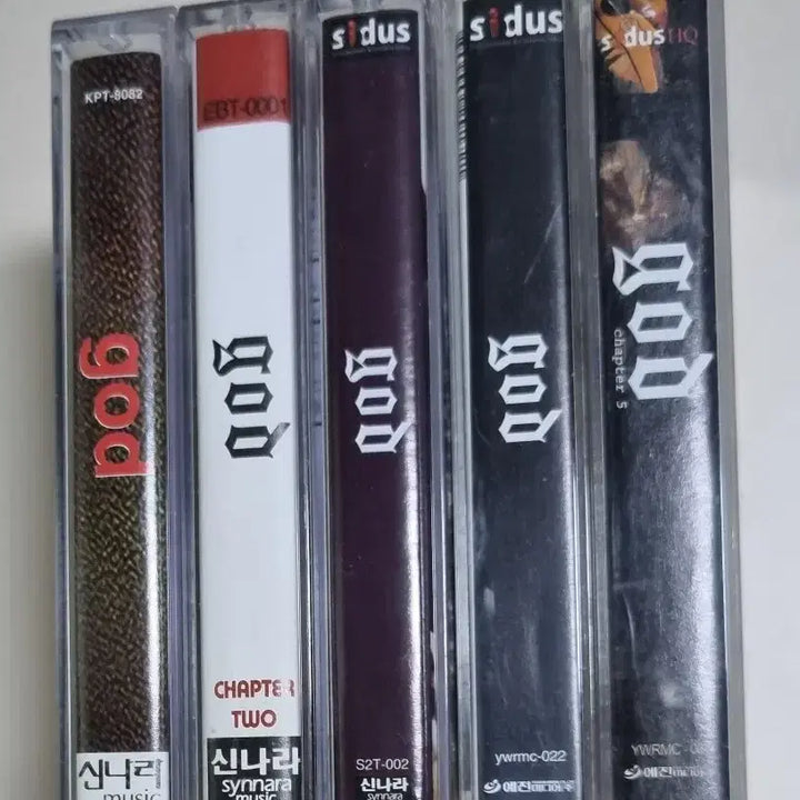 [BUNJANG] g.o.d 1st-5th Album Unsealed Cassette Tape Set / 지오디 god 1-5집 (개봉 카세트테이프)