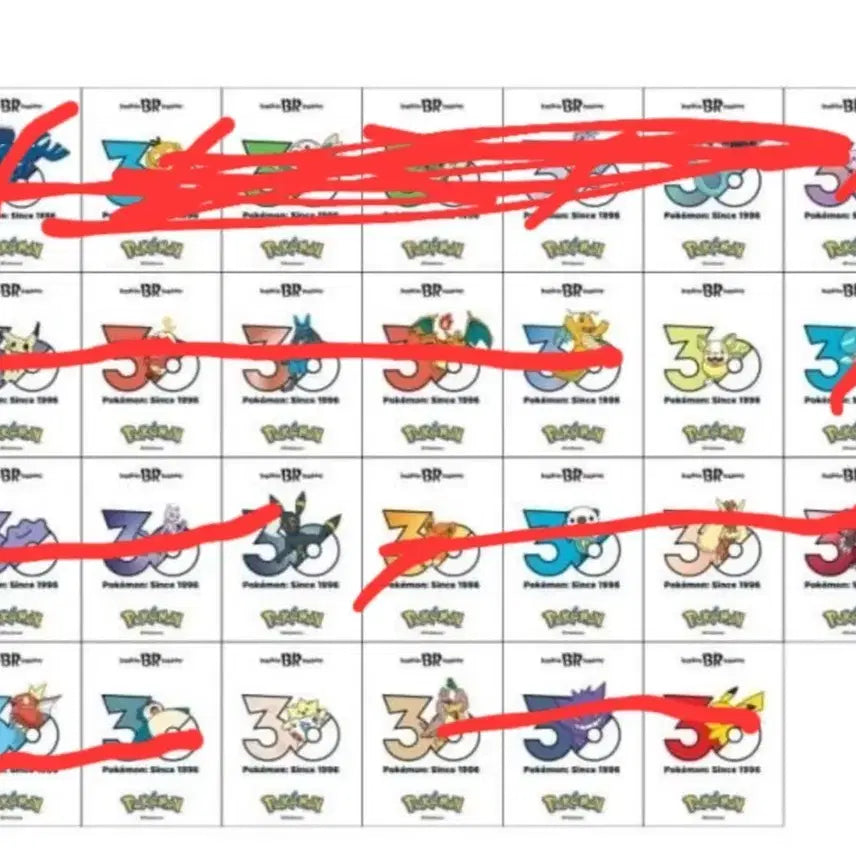 [BUNJANG] Baskin Robbins Pokemon Stickers Pikachu Togepi / 구매)베라 포켓몬 스티커 멍파치 토게피