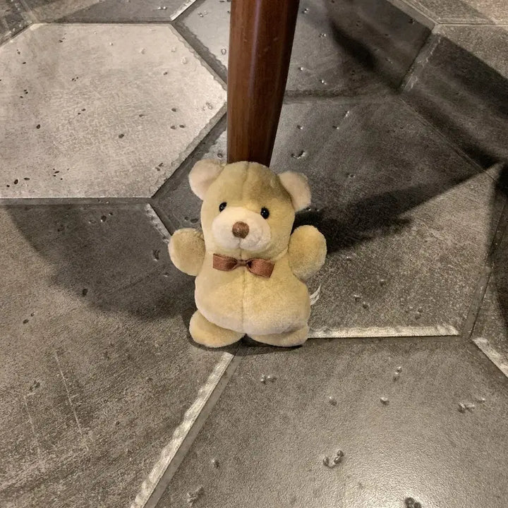 [BUNJANG] Pizza Hut Classic Brown Bear Keychain Plush / 피자헛 곰인형 곰돌이인형 키링 고전 초희귀