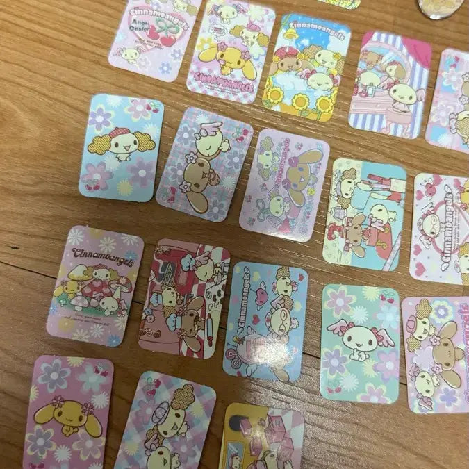 [BUNJANG] Sanrio Cinnamon &amp; Friends Classic Kitty Seal Stickers / 시나모엔젤스 시나모롤 고전키티 고전산리오 씰 스티커