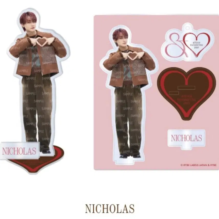 [BUNJANG] ENHYPEN Nicholas Juyeon Acrylic Stand &amp; Slogan Bundle / 앤팀 니콜라스 의주 슬로건 앤팀카페 앤하트 아크릴 아크스타 양도 판매