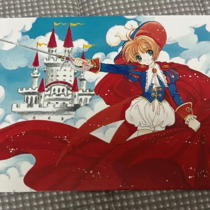 [BUNJANG] Clamp x Cardcaptor Sakura Sakura Acrylic Keychain &amp; Illustration Postcard Set / 클램프전 카드캡터체리 사쿠라 키링,일러스트엽서