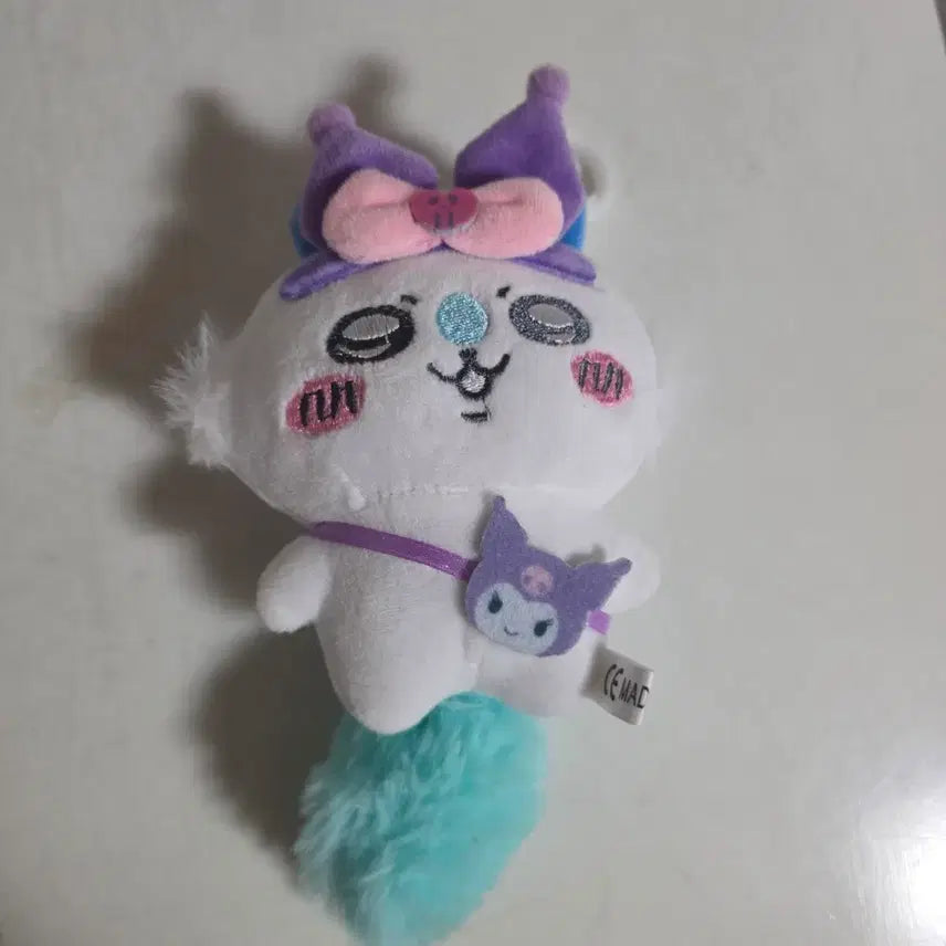 [BUNJANG] Chiikawa Momonga x Kuromi Plush / 치이카와 모몽가 산리오 쿠로미 인형