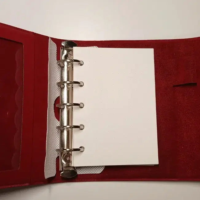 [BUNJANG] Red Leather Diary Journal / 레드 편지지 다이어리
