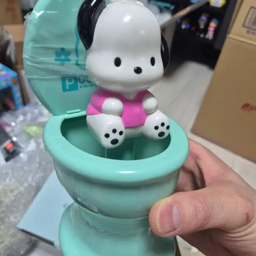 [BUNJANG] 1999 Sanrio Pochacco Toilet Brush New / 1999년 EIKOH 고전 산리오 포차코 변기모양 솔 새상품