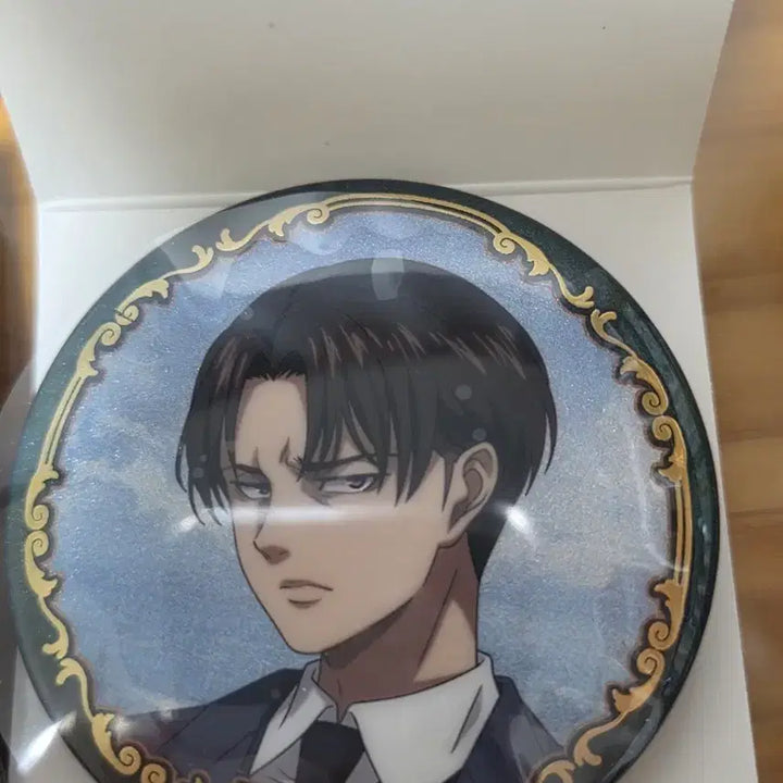 [BUNJANG] Attack on Titan Levi Glitter Can Badge / 진격의거인 리바이 캔뱃지