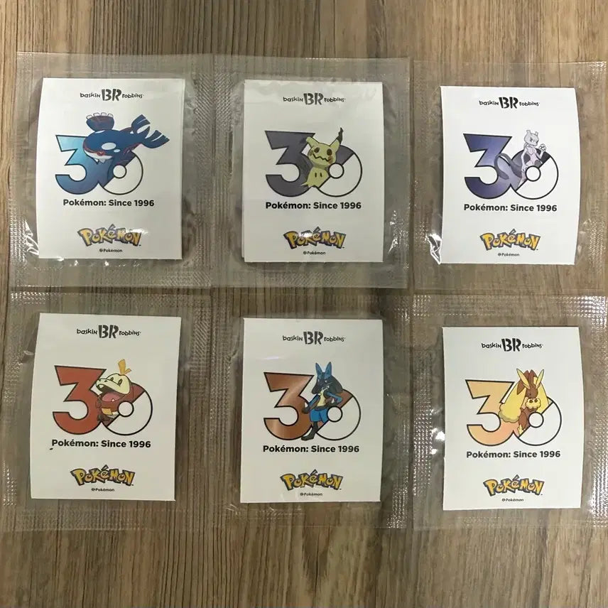 [BUNJANG] Baskin Robbins Pokemon 30th Anniversary Stickers / 베라 포켓몬 30주년 스티커 팝니다