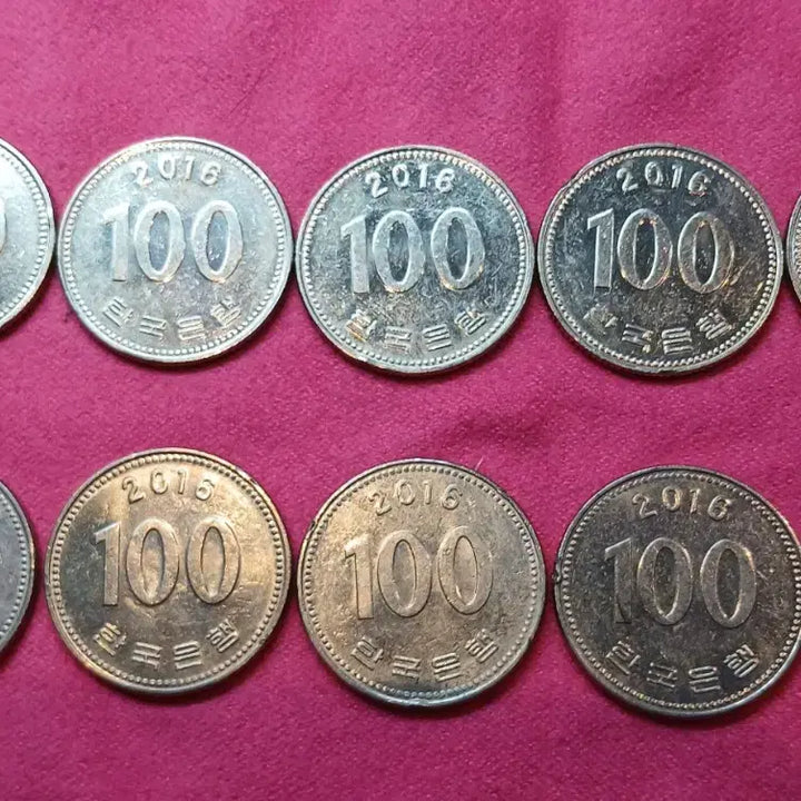 [BUNJANG] 1966 100 Won Coin Bundle (10 pcs) / 2016년 100원 동전 10개 묶음