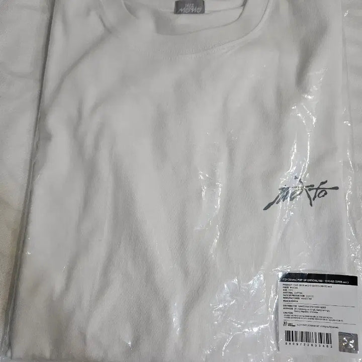 [SOLD OUT] [BUNJANG] ITZY Motto Popup Short Sleeve T-Shirt (White) / itzy 있지 motto 팝업 반팔티(흰색)