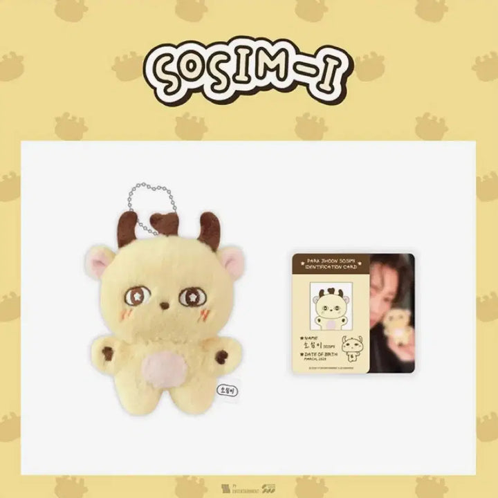 [BUNJANG] Park Ji Hoon Sosimi Doll + Photocard / 박지훈 소심이 인형 +포토카드