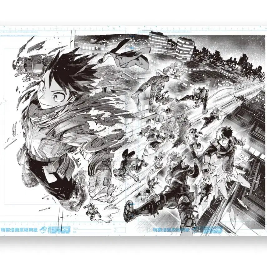 [BUNJANG] My Hero Academia Art Exhibition Digital Manuscript Poster - Class A / (현물) 나히아 원화전 디지털 원고 포스터 A반