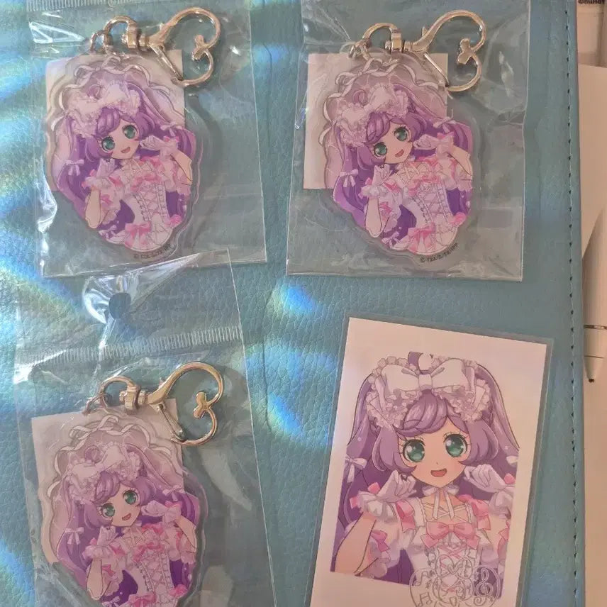 [BUNJANG] PriPara Lafary Exclusive Photocard &amp; Keychain Set / [판매/교환]프리파라 lafary 특전 포카 키링