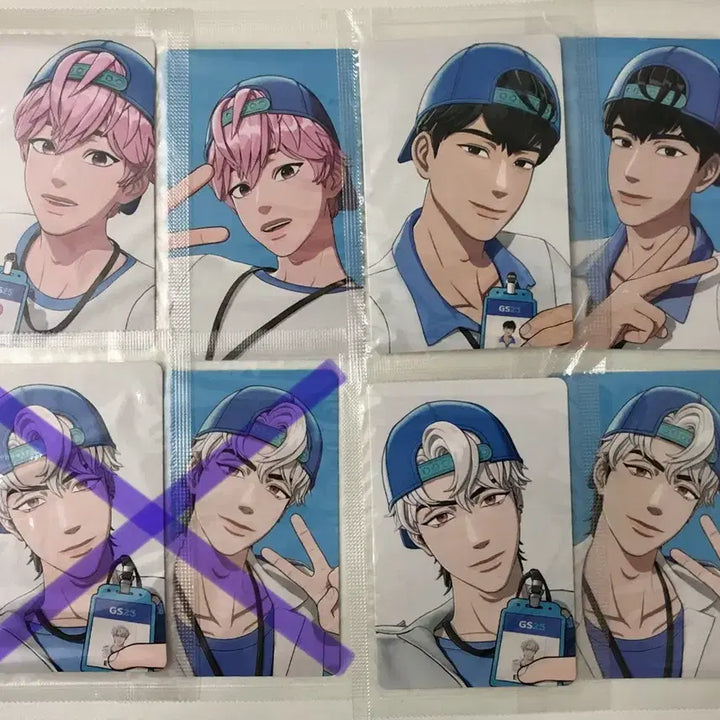 [BUNJANG] PLAVE GS25 Kkokalkon Bundle Set Photocards Bambi, Eunho, Hamin, Noah / 일괄 플레이브 gs25 꼬깔콘 포토카드 밤비 은호 하민 포카 노아