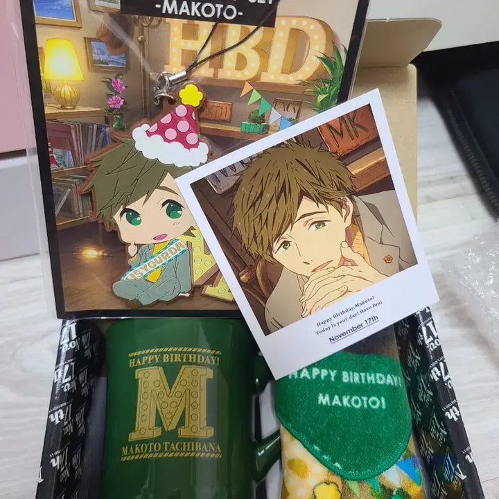 [BUNJANG] Free! Tachibana Makoto Birthday Goods Set / Free! 프리 타치바나 마코토 프레셔스 박스 생일 굿즈 세트
